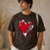 Mens SNK Hear Graphic Tee to Match Jordan 13 Red Flint T-Shirt