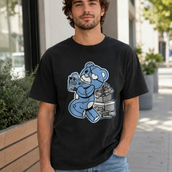 Graphic Tee Match Jordan 4 University Blue T-Shirt Graphic Tee Match Jordan 4 University Blue T-Shirt