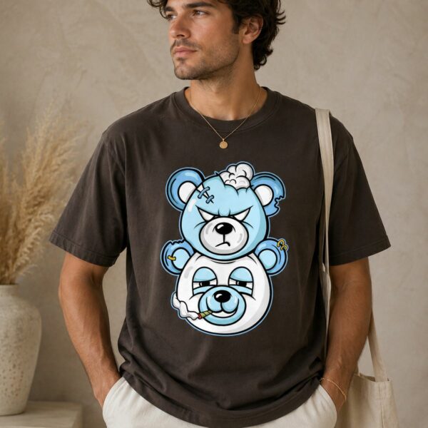 Douple Bear Graphic Tee Match Jordan 11 Low Legend Blue T-Shirt Douple Bear Graphic Tee Match Jordan 11 Low Legend Blue T-Shirt