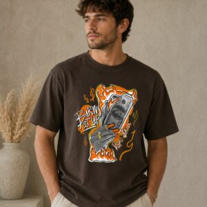 Burn It Up Match Jordan One Retro Electro Orange T-Shirt