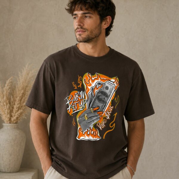 Burn It Up Match Jordan One Retro Electro Orange T-Shirt