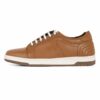 Genuine Leather Handmade Tan Sneakers A3181