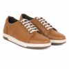 Genuine Leather Handmade Tan Sneakers A3181