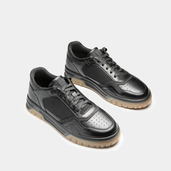 Fabric Lined Leather Sneakers T9364 Fabric Lined Leather Sneakers T9364