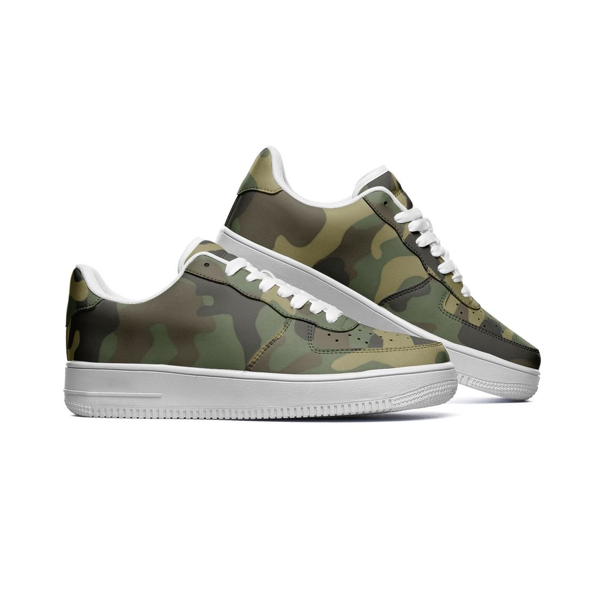 Camo Low Top Leather Sneakers H6249 Camo Low Top Leather Sneakers H6249