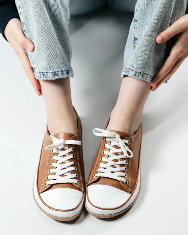 Handmade Tan Leather Barefoot Shoes Z4821 Handmade Tan Leather Barefoot Shoes Z4821