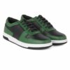Genuine Leather Handmade Green Sneakers H6247