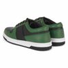 Genuine Leather Handmade Green Sneakers H6247
