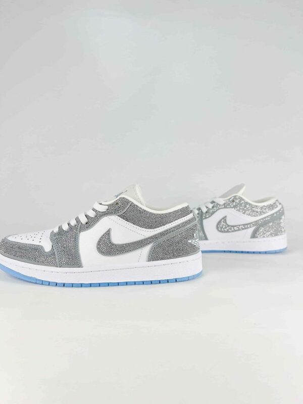 AJ 1 Low Custom ‘Silver Rhinestone’ DC0774-105