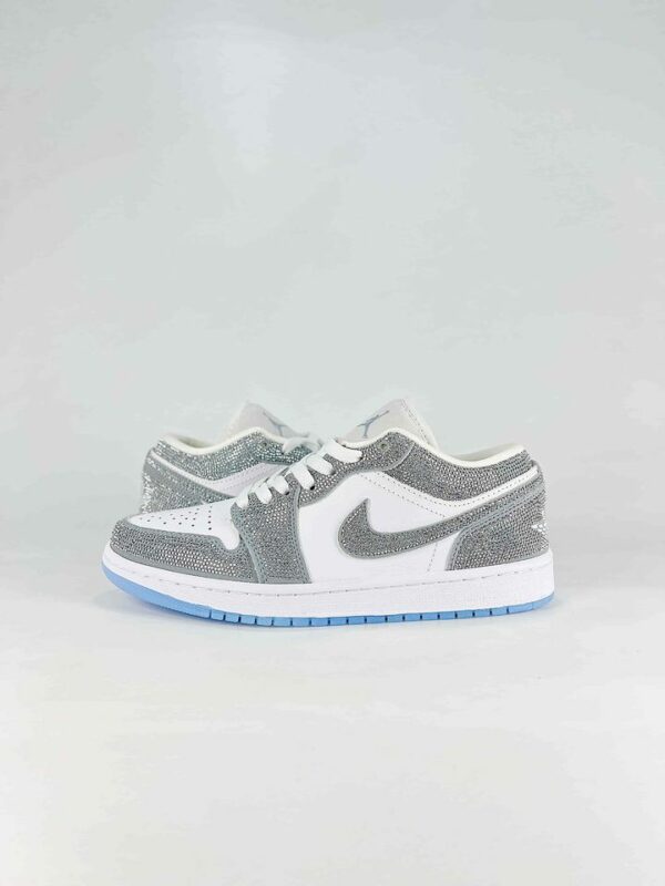 AJ 1 Low Custom ‘Silver Rhinestone’ DC0774-105