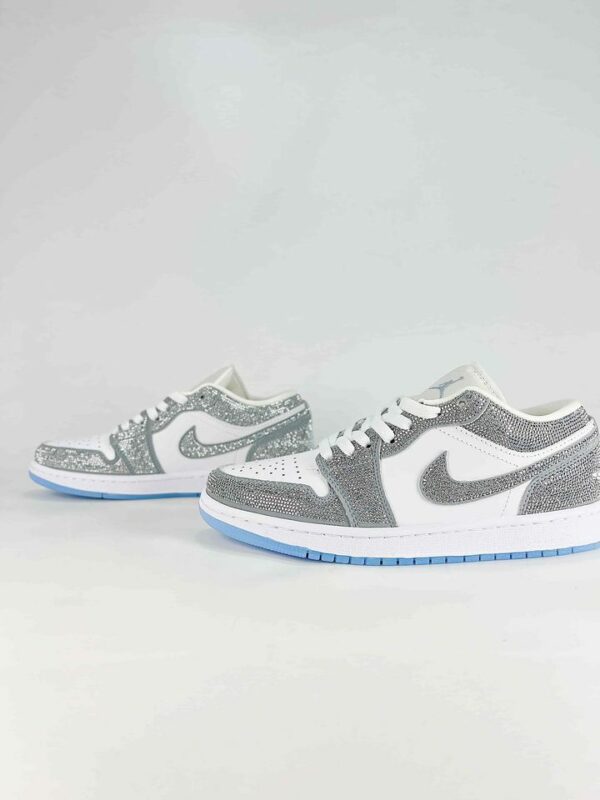 AJ 1 Low Custom ‘Silver Rhinestone’ DC0774-105