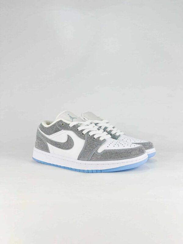 AJ 1 Low Custom ‘Silver Rhinestone’ DC0774-105