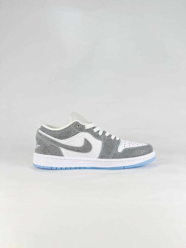 AJ 1 Low Custom ‘Silver Rhinestone’ DC0774-105