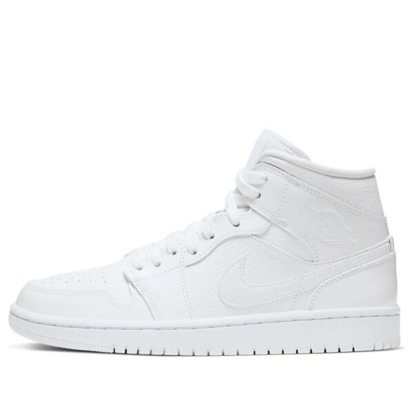 AJ 1 Mid ‘Triple White Patent’ BQ6472-100 AJ 1 Mid ‘Triple White Patent’ BQ6472-100